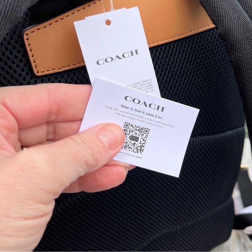 Coach Taylor Small Backpack In Signature Canvas With Charms Bag Powder Pink - Picture 10 of 10